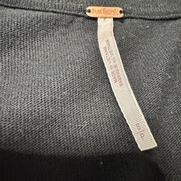 Free People Chasing You Lace Longline Top in Black - Picture 4 of 13